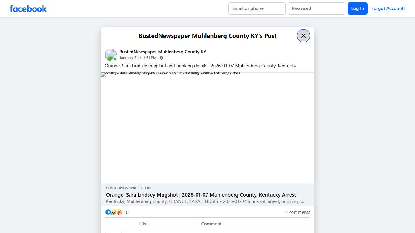 Orange, Sara... - BustedNewspaper Muhlenberg County KY Facebook